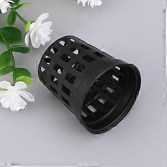 Vaso de plástico para aquário com estampa de grama aquática, 10 unidades, preto.