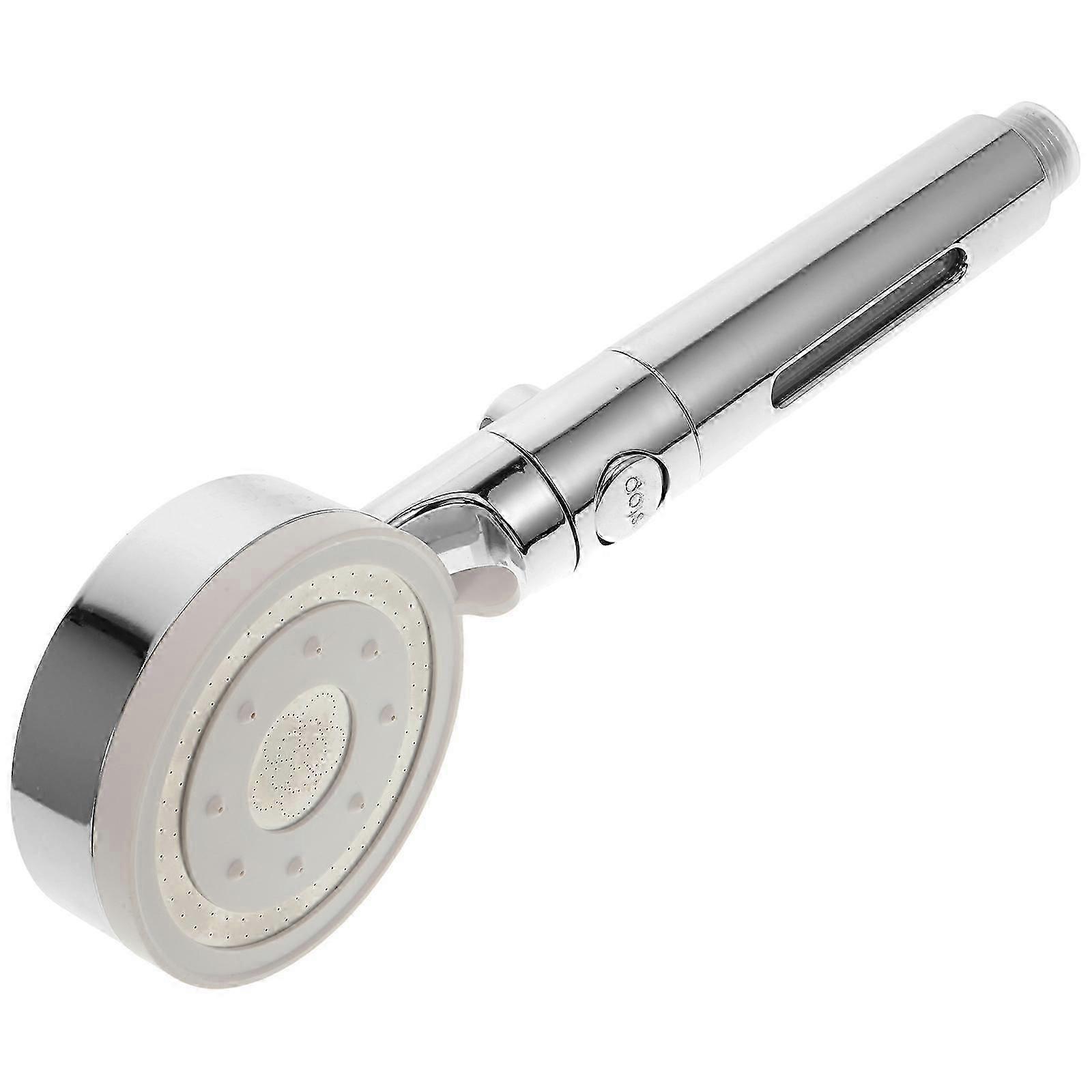 Bathroom Shower Head ABS Material 2Pcs Silver Handheld Shower Nozzle