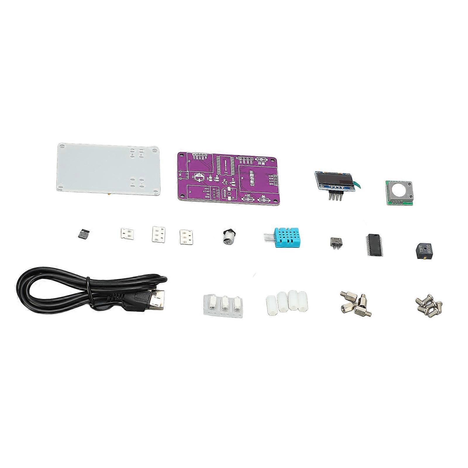 HCHO Temperature Humidity Detector Organic Light Emitting Diode Display Electronic Components Kit