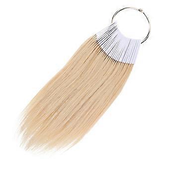 Real Hair Color Rings Human Hair Testing Samples for Salon 30Pcs Set