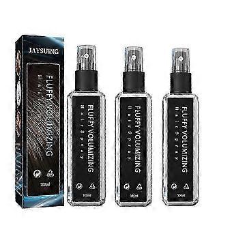 Lot de 3 laques volumisantes Fluffy, spray magique extra-volume, brillance longue durée, volume instantané pour tous types de cheveux (PrettyJ) SYCHTV