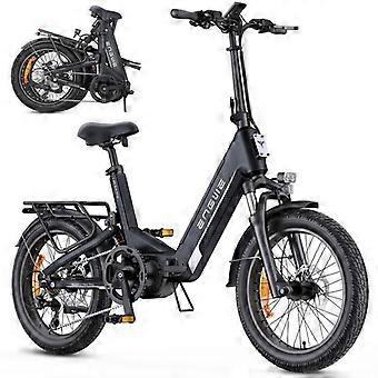 ENGWE L20 BOOST – 20-Zoll-Elektrofahrrad – Reichweite 140 km – Herausnehmbarer Akku 48 V 13 Ah – Motor 250 W – Schwarz