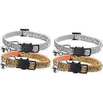 4 Stck Haustier Hundehalsband Kitten Halsband hundekragen Dog Collars Halsband fr groe Hunde Welpen Ktzchen-Kragen Filzkragen Hundehalsband aus Hausti