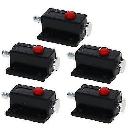 10pcs Spring Loaded Press Button Door Gates Security Latch Sliding Lock Barrel Bolt Plastic