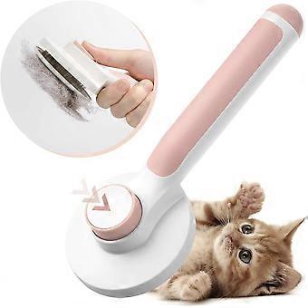 Katze Hundebürste, selbstreinigende Dead Hair Bürste für Katze Hund Langhaariger Hund zum effektiven Entfernen von bis zu abgestorbenen Haaren und Tomentose Haarunterwolle t