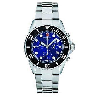 Swiss Alpine Military Men's Watch Chronograph Analog Quartz 7053.9138SAM Stainless Steel
