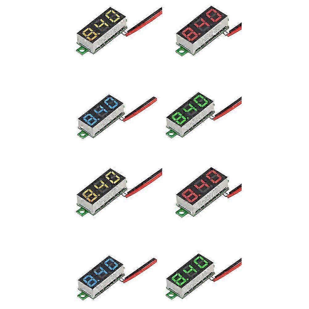 Two-Wire DC Voltmeter DC4.5V-30.0V Digital Display Voltmeter LED Digital Voltmeter 26-27