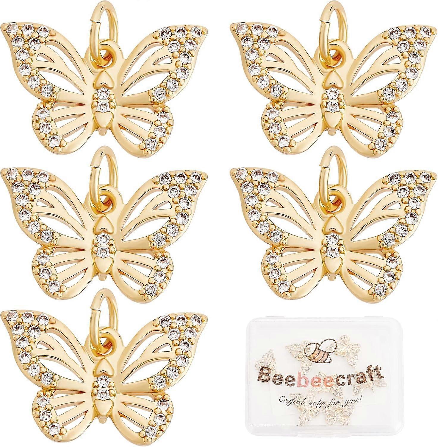 10Pcs/Box Butterfly Charms