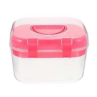 Portable Medicine Storage Case Double Layer Storage Box for Home Use