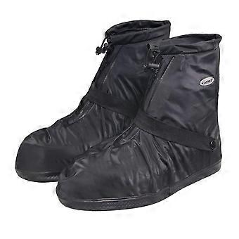 Waterproof Shoe Covers Reusable Foldable PVC Overshoes with Thick Sole for Rain and Outdoor Use XXL