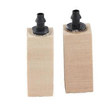 2PcsCelsiusSet Natural Wooden   Bubble Stone Diffuser for Aquarium Fish  (S)