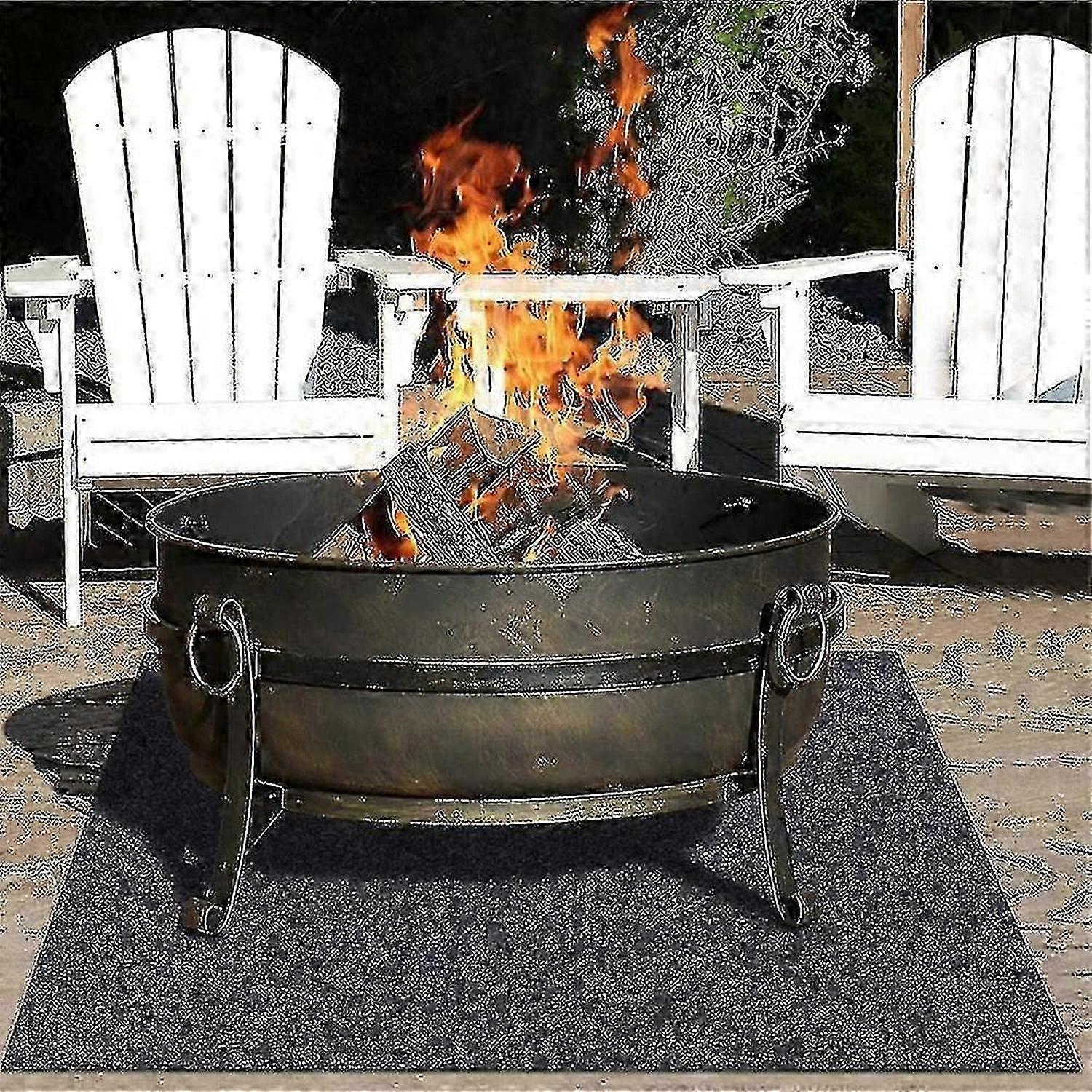 Fireproof fireplace mat, non-slip fire mat, fireproof mat 100*150cm