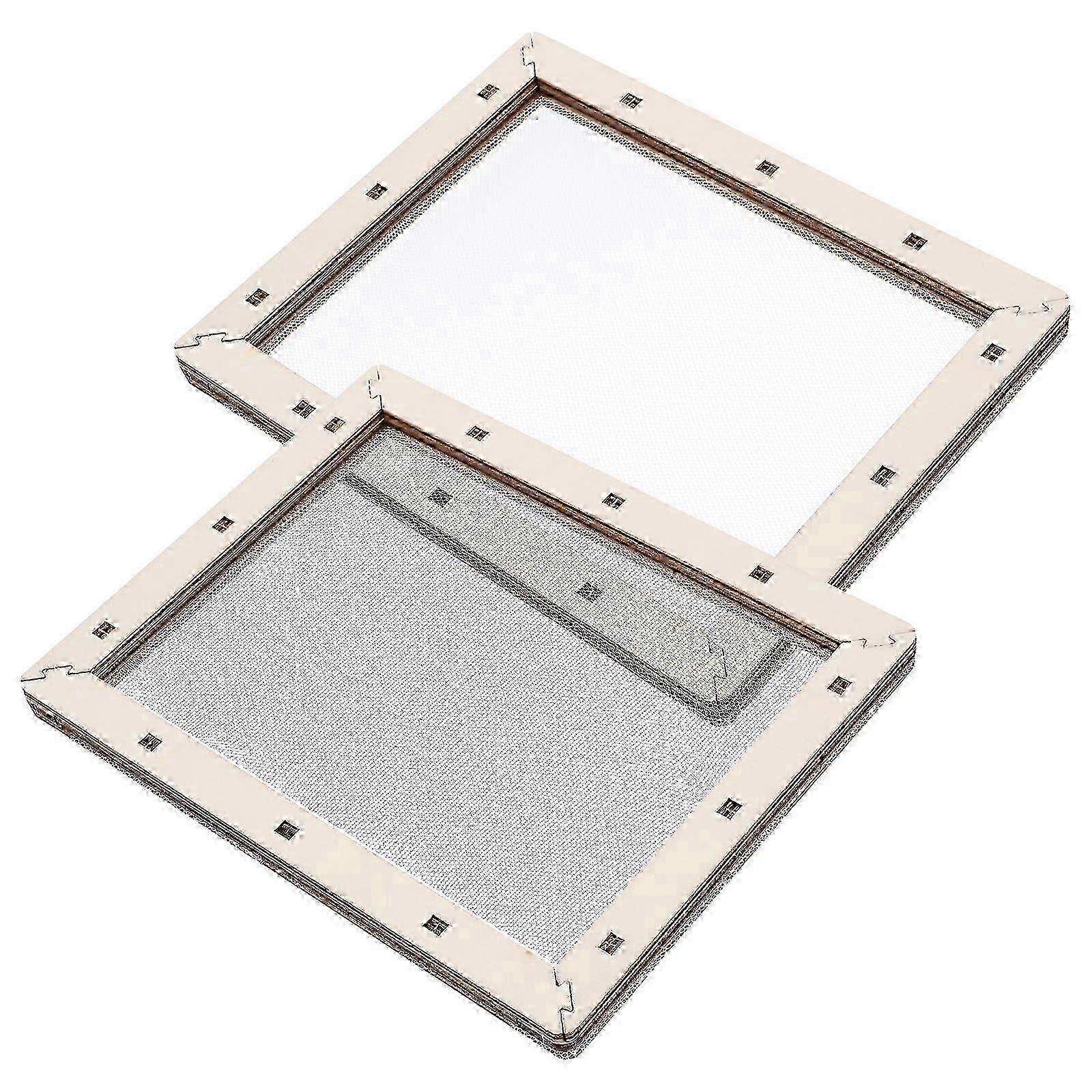 Papermaking Supplies Handmade Paper Mesh Frame Diy Accessories 2Set