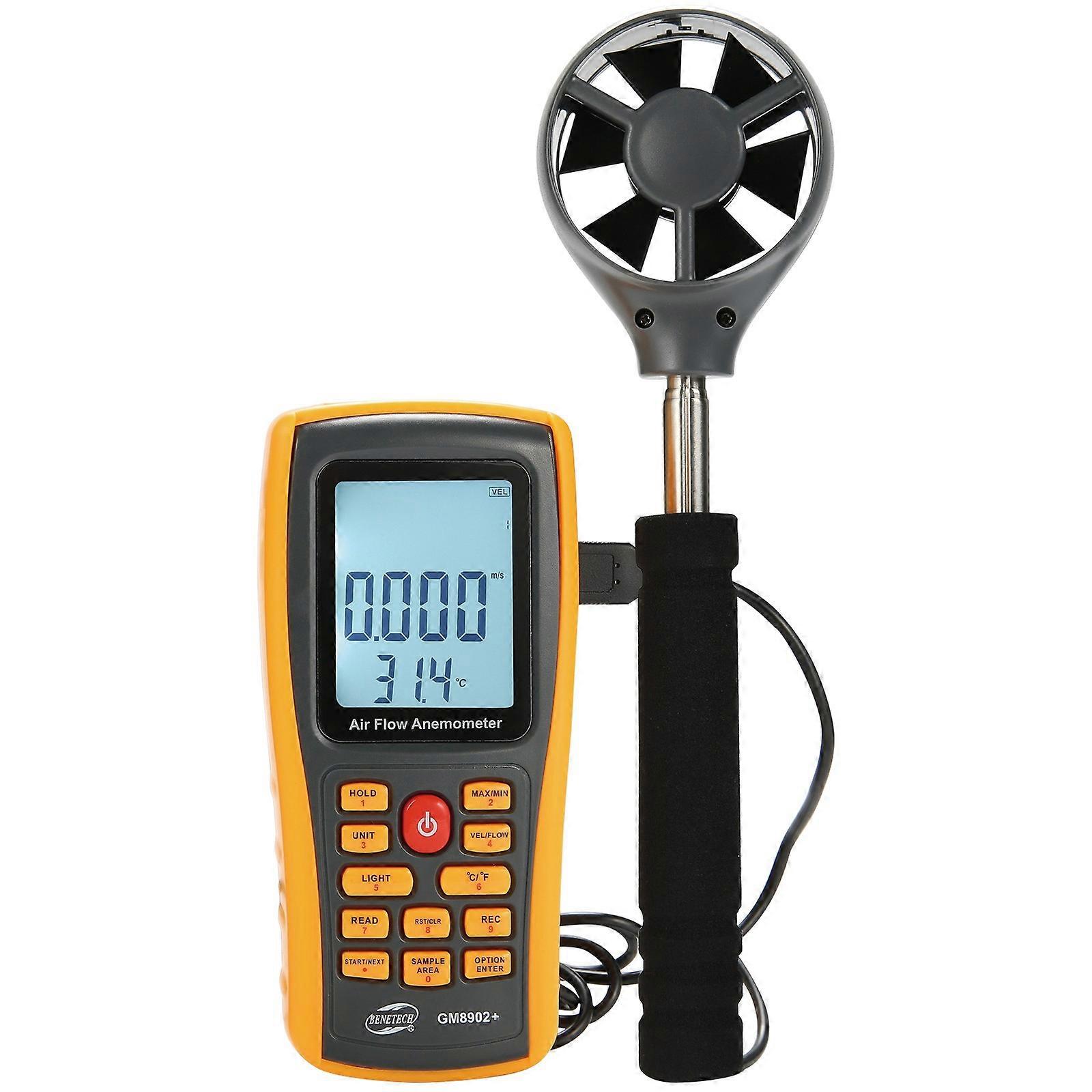 BENETECH GM8902+ LCD Display Digital Digital Anemometer