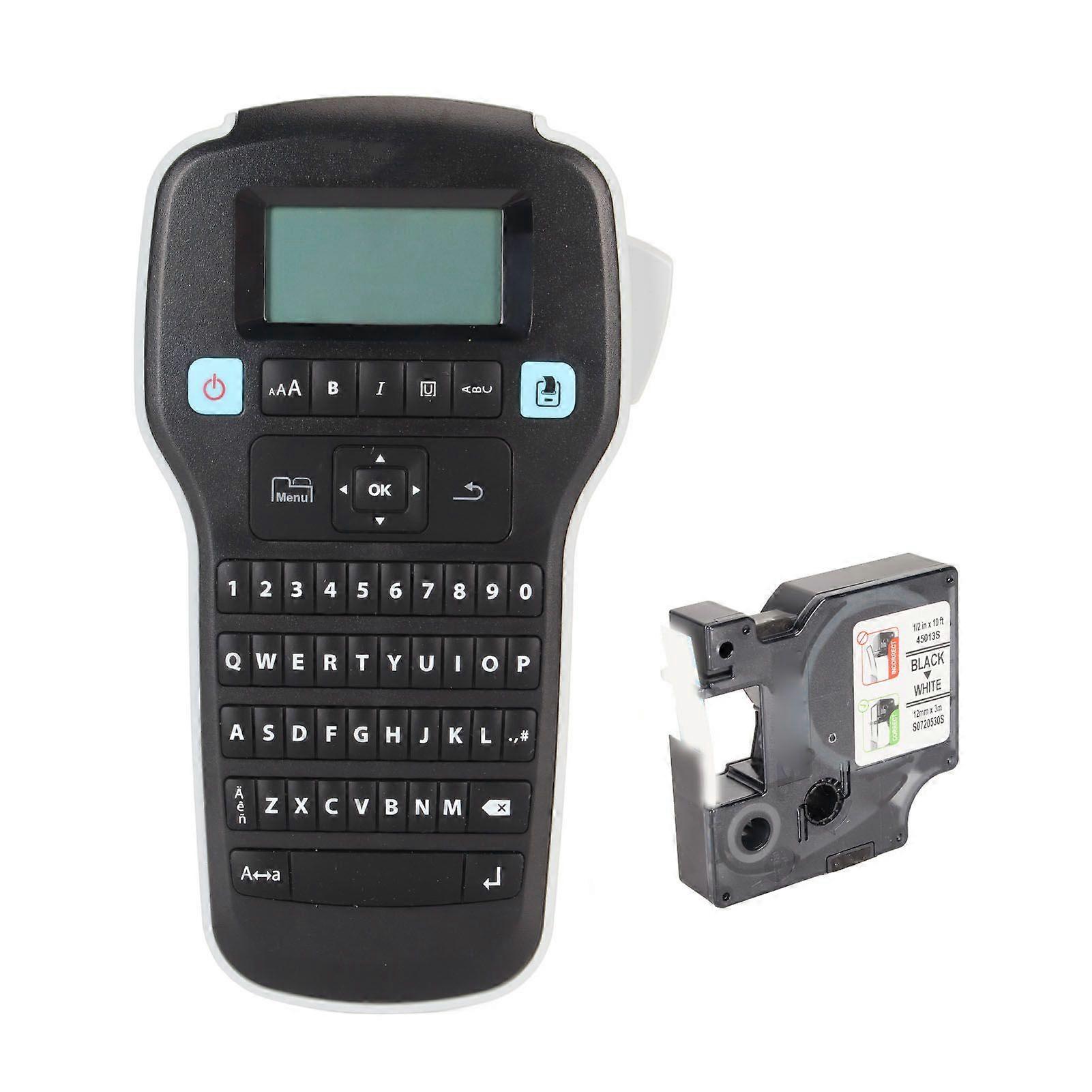 Label Maker Portable Keyboard Label Printer Easy To Use Large Display Handheld Label Maker Machine