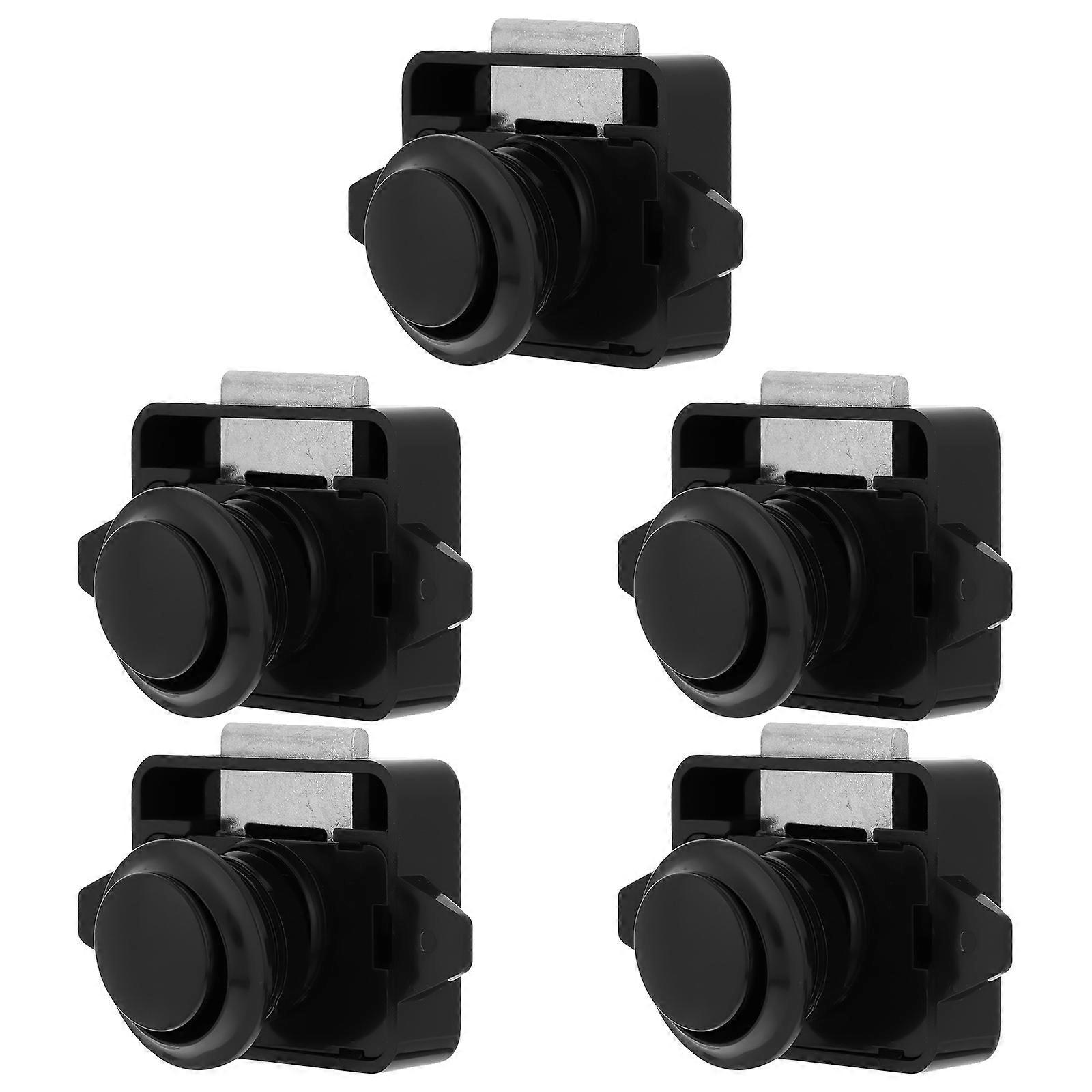 Cabinet Door Catch Lock Button Catch Lock for Push Button Latches 5Pcs