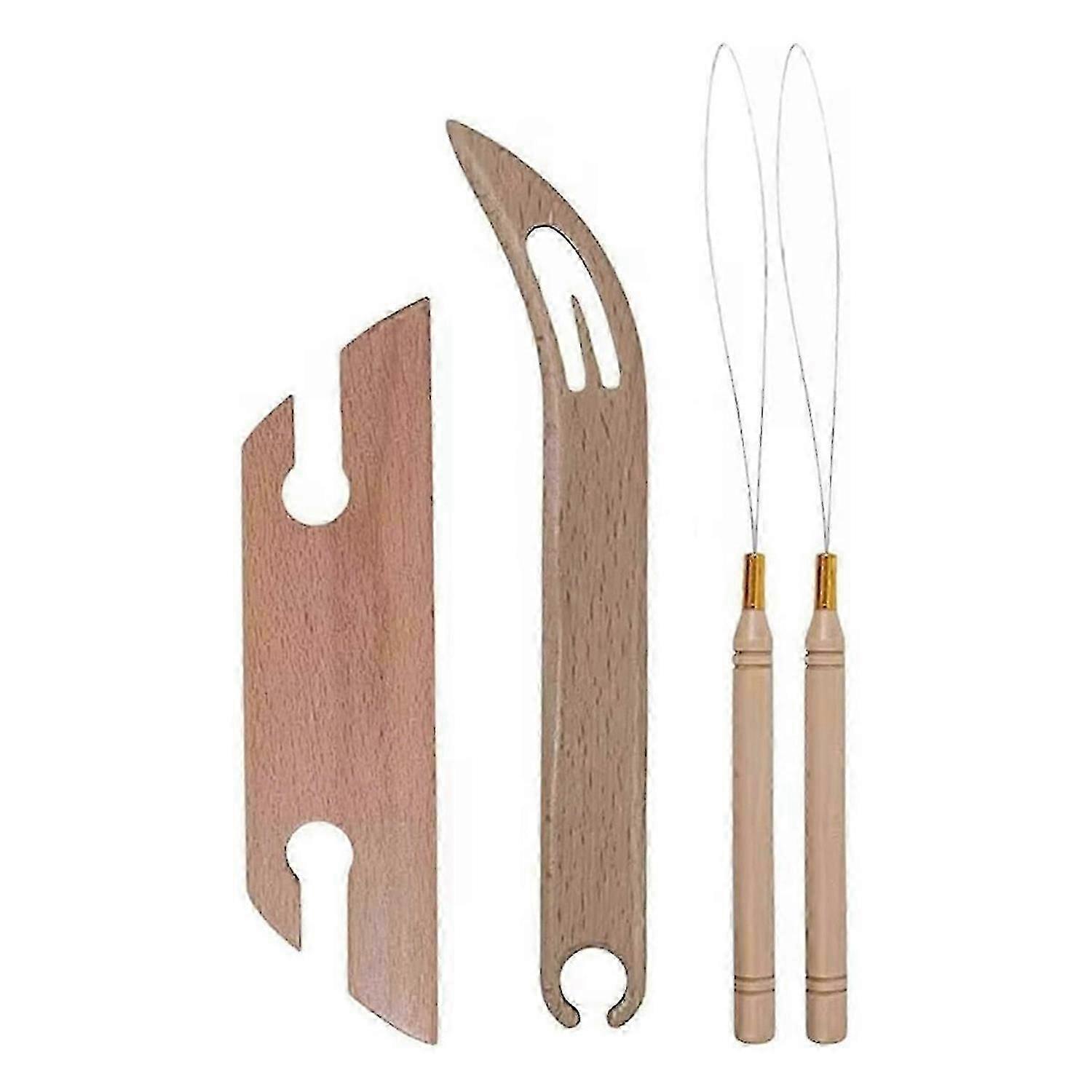 Professhional Wooden Beveled Inkle Weaving Shuttle-Kit