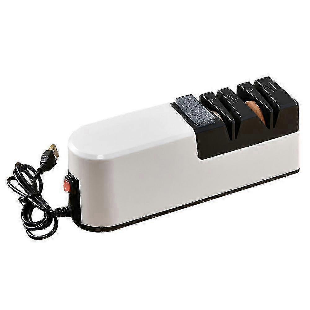 USB Fast Electric Knife Sharpener Automatic Adjustable Sharpener 3 compatible with Knives Scissors Household Sh