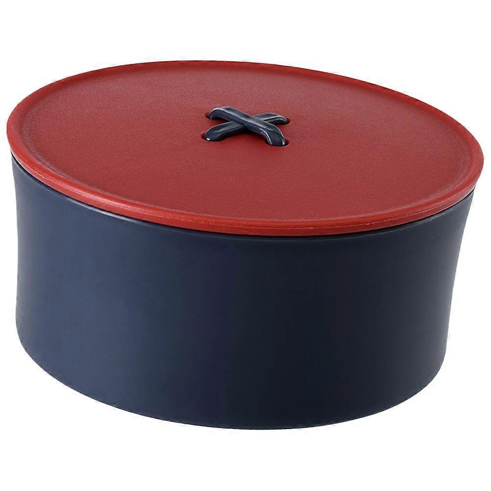 Dark Blue Needle Thread Sewing Box Suit for Storage Use 1Set