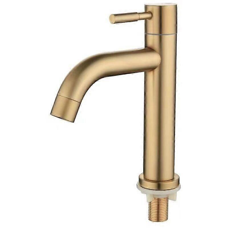 Brushed Gold Solid Brass Vessel Faucet