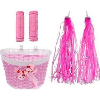 Girls’ Front Basket with Soft Grip & Decorative Bows