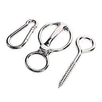Horse Tie Ring Sturdy Stainless Steel Horse Tack and Supplies Training Equipment Prevent Horses From Pulling Back
