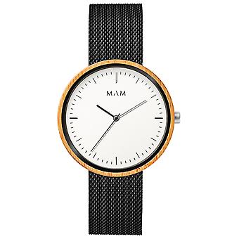 Mam Flat Uhren Uhr für Frauen Analog Quarz Japanisch mit Armband aus anderen 683
