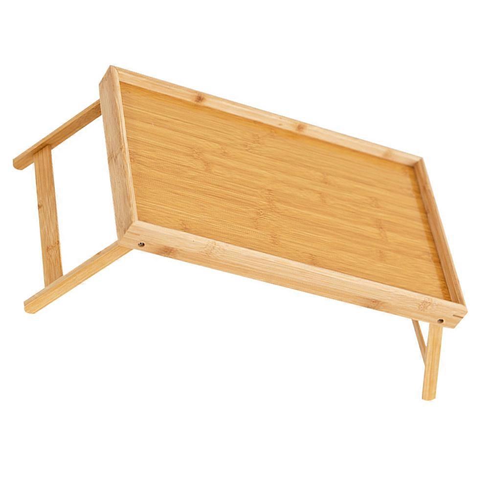 Foldable Lap Table Laptop Serving Desk Bamboo Material