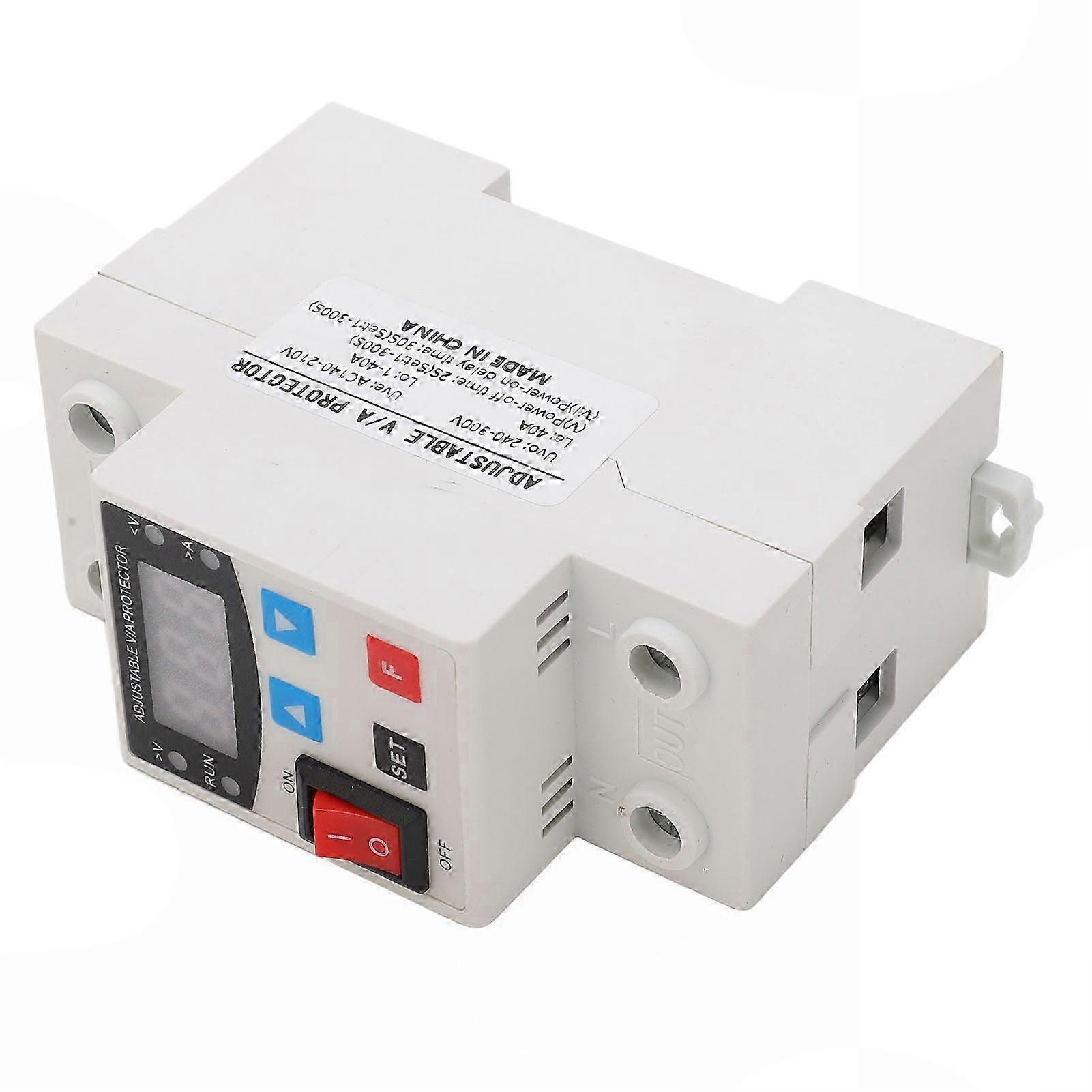 Adjustable Over/Under Voltage Protector, Auto Reset, 240V-300V, 40A