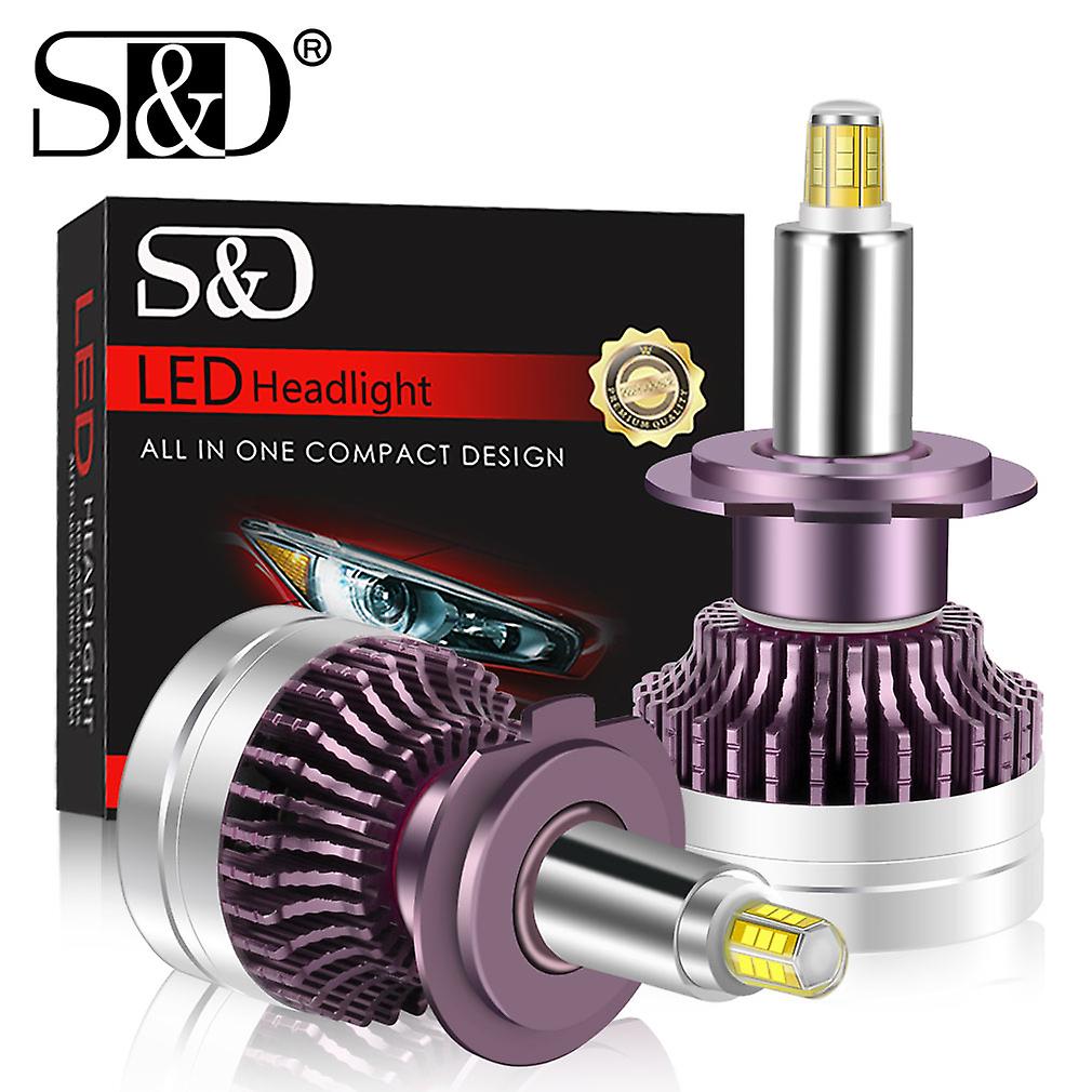 -h7 Led Canbus 360 6000k Car Headlight Bulb H1 H11 H8 Hb3 9005 Hb4 9006 9012 Hir2 Led Auto Lamp 12 Sides Csp 25000lm Hi/low Beam
