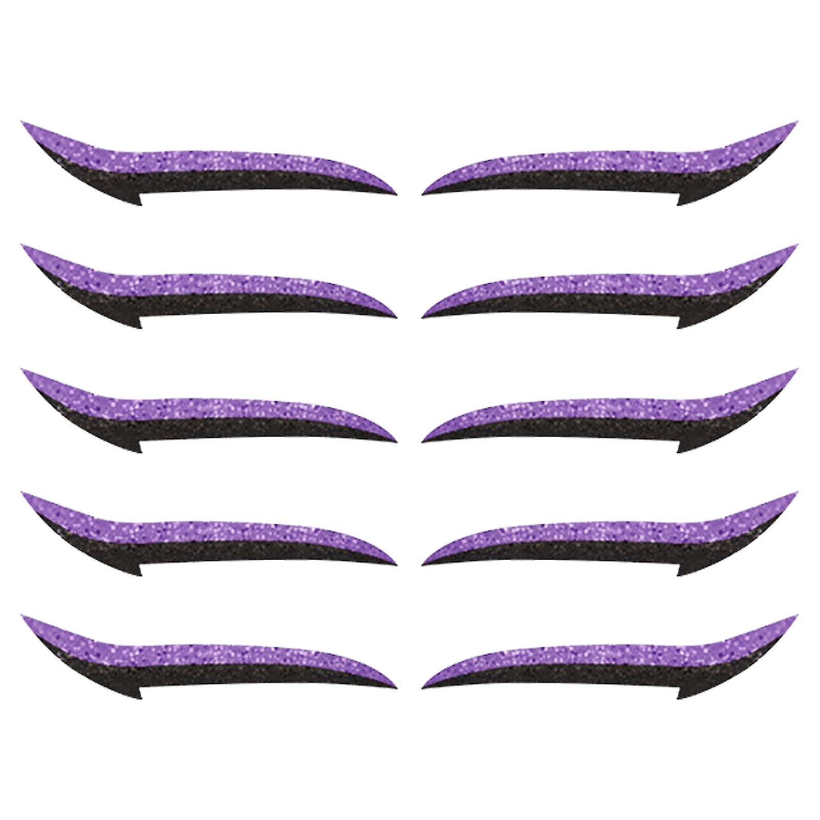 5 Pairs/sheet Eyeliner Reusable Double Plastic Self-adhesive Eyeshadow Sticker For Makeup