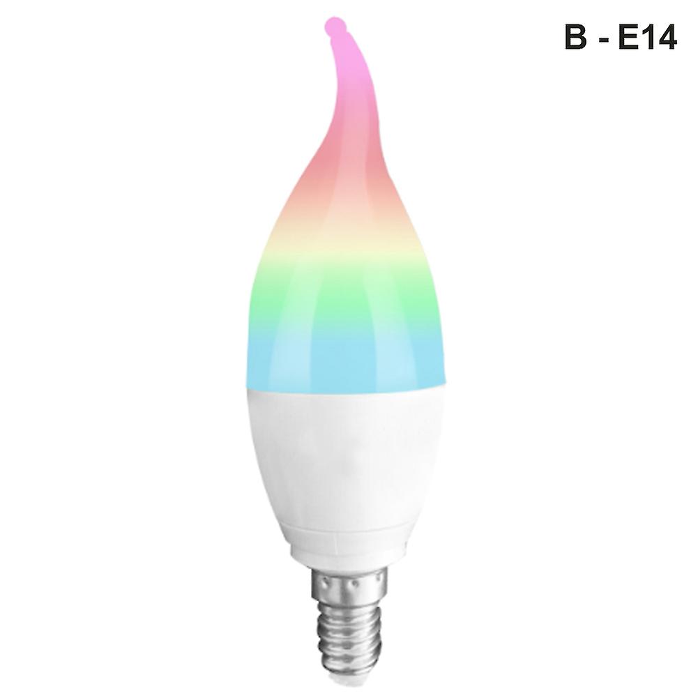 Wifi Smart Bulb Light Candle Lamp RGB Mobile Phone APP Remote Control for Home