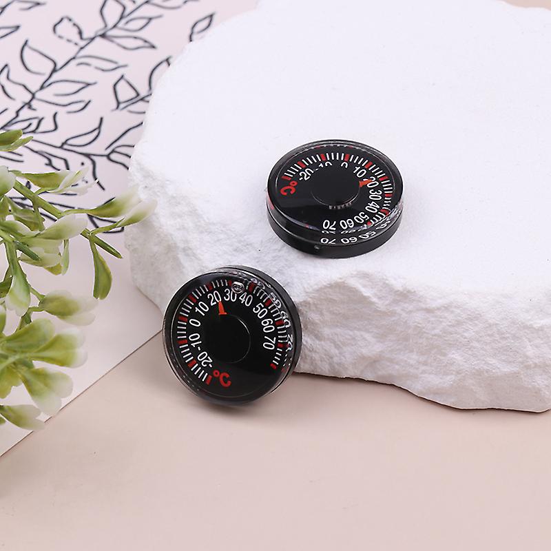 1pc -20~70c 27mm Round Square High Accuracy Wall Greenhouse Temperature Meter