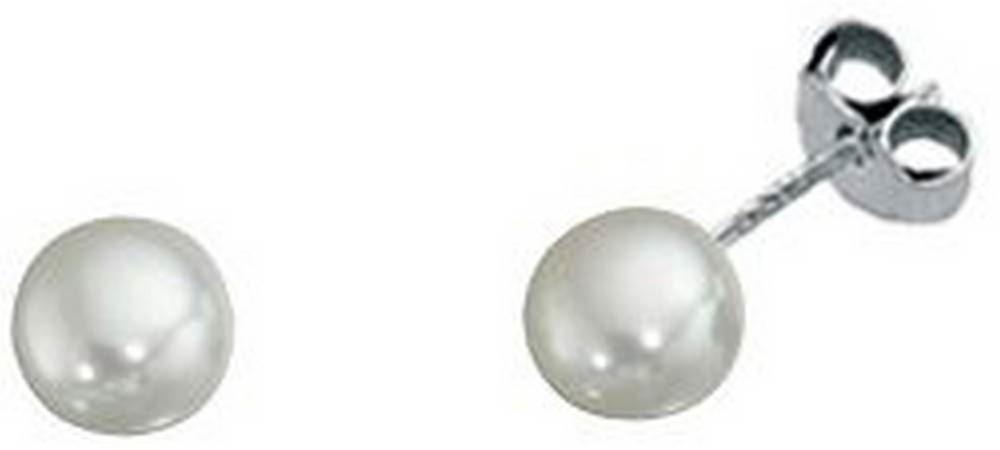 Beginnings Freshwater Pearl Small Stud Earrings - White/Silver