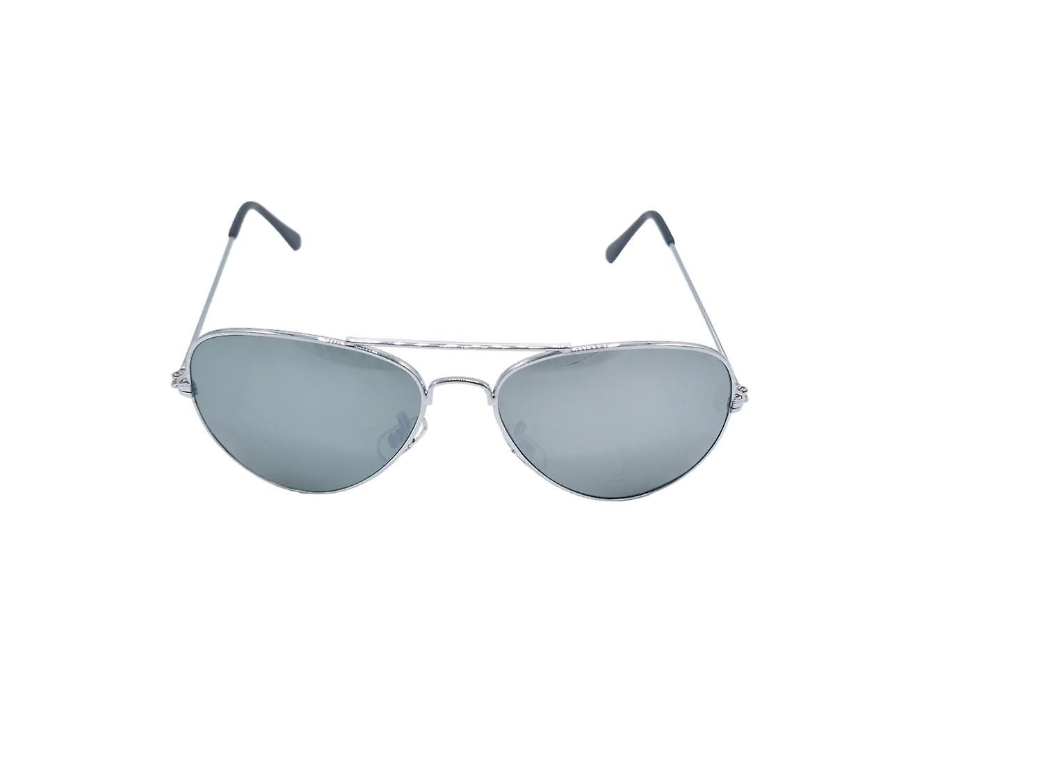 Pilot Sunglasses with Mirror Lenses 