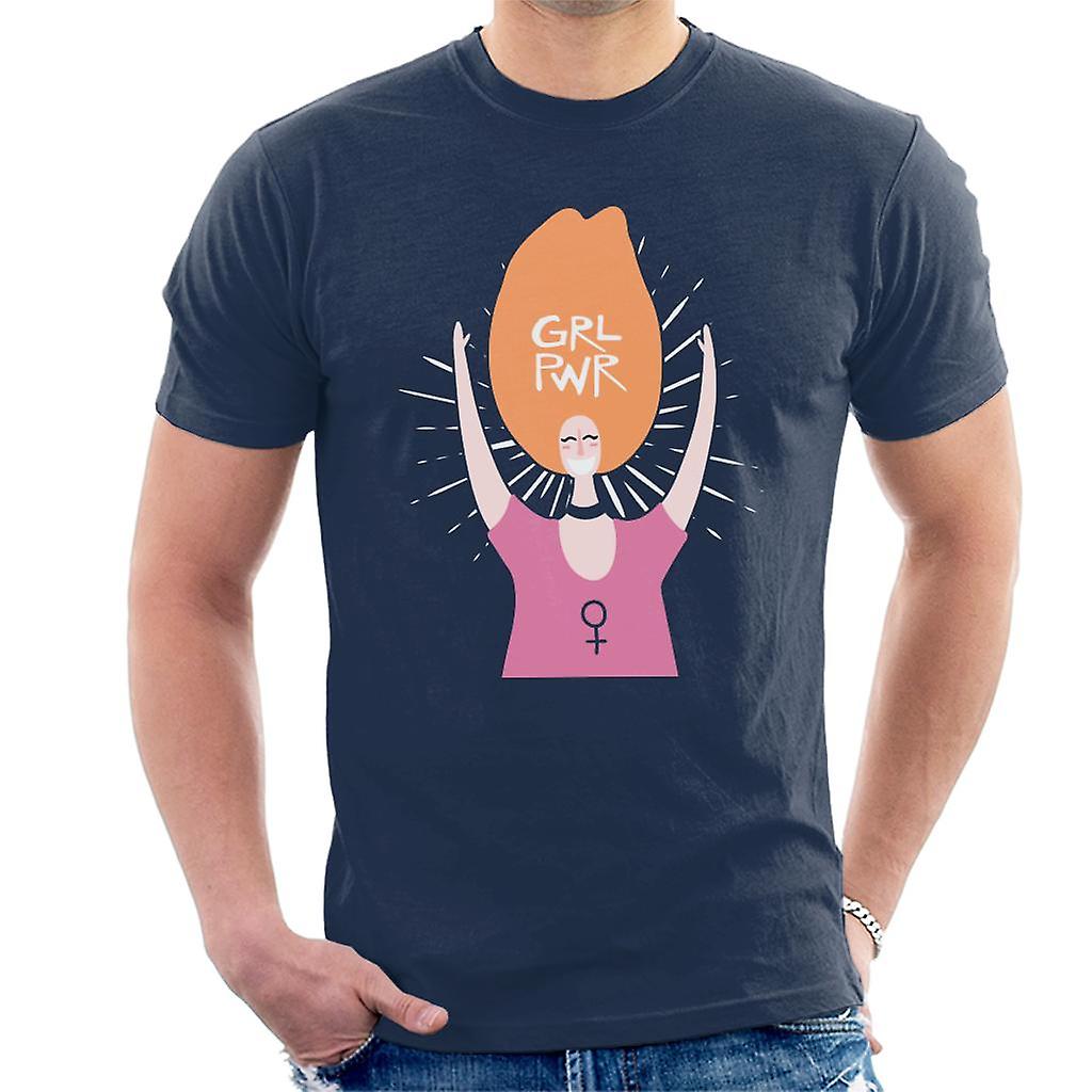 Grl Pwr tekst mannen T-Shirt