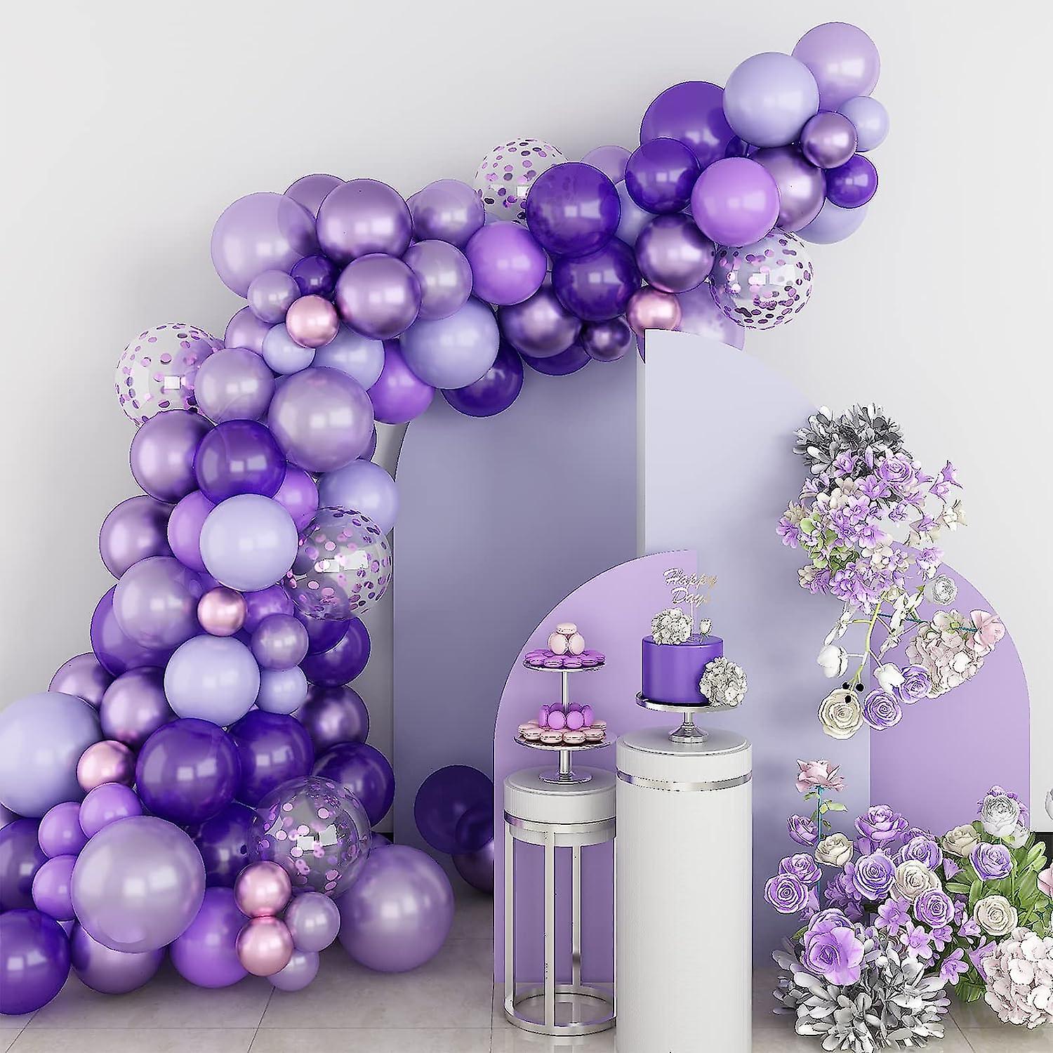 Kit De Arco De Bal o Roxo Garland De Arco De Bal o Roxo 127 Pcs Arco 