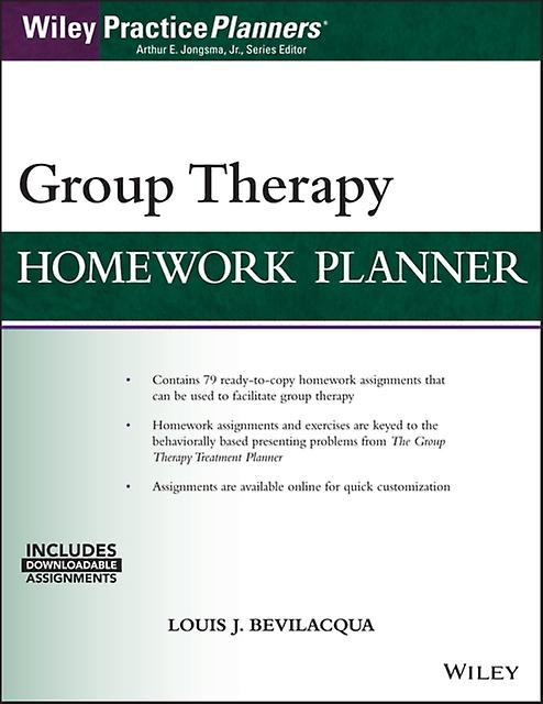 Group Therapy Homework Planner by Berghuis & David J. Life Guidance Services & Grand Rapids & MI & USA Paperback Book