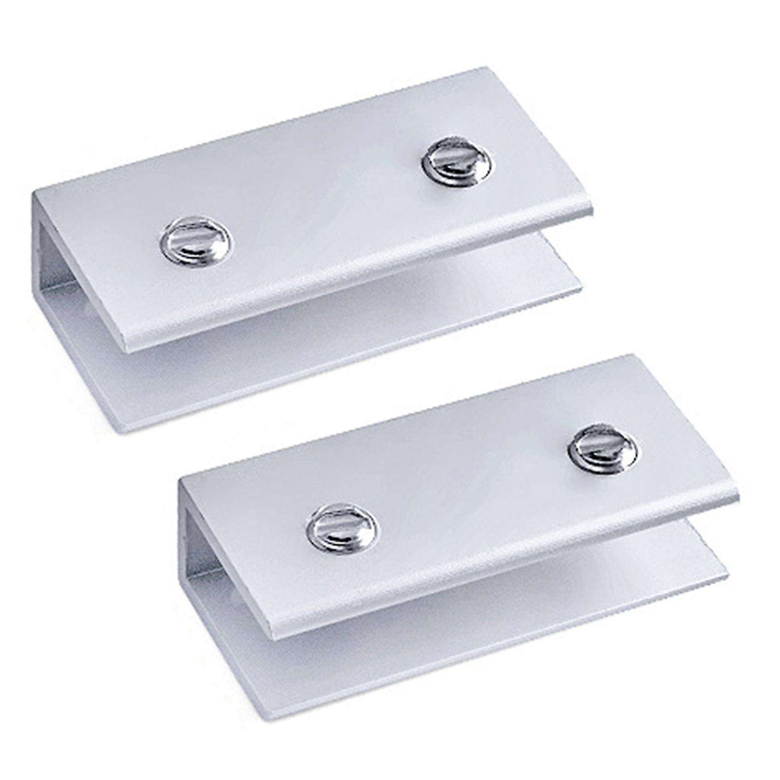 2 قطع الزجاج المشابك مربع متعددة الوظائف الفولاذ المقاوم للصدأ مقاومة للتآكل المضادة للصدأ رفوف حامل للمنزل