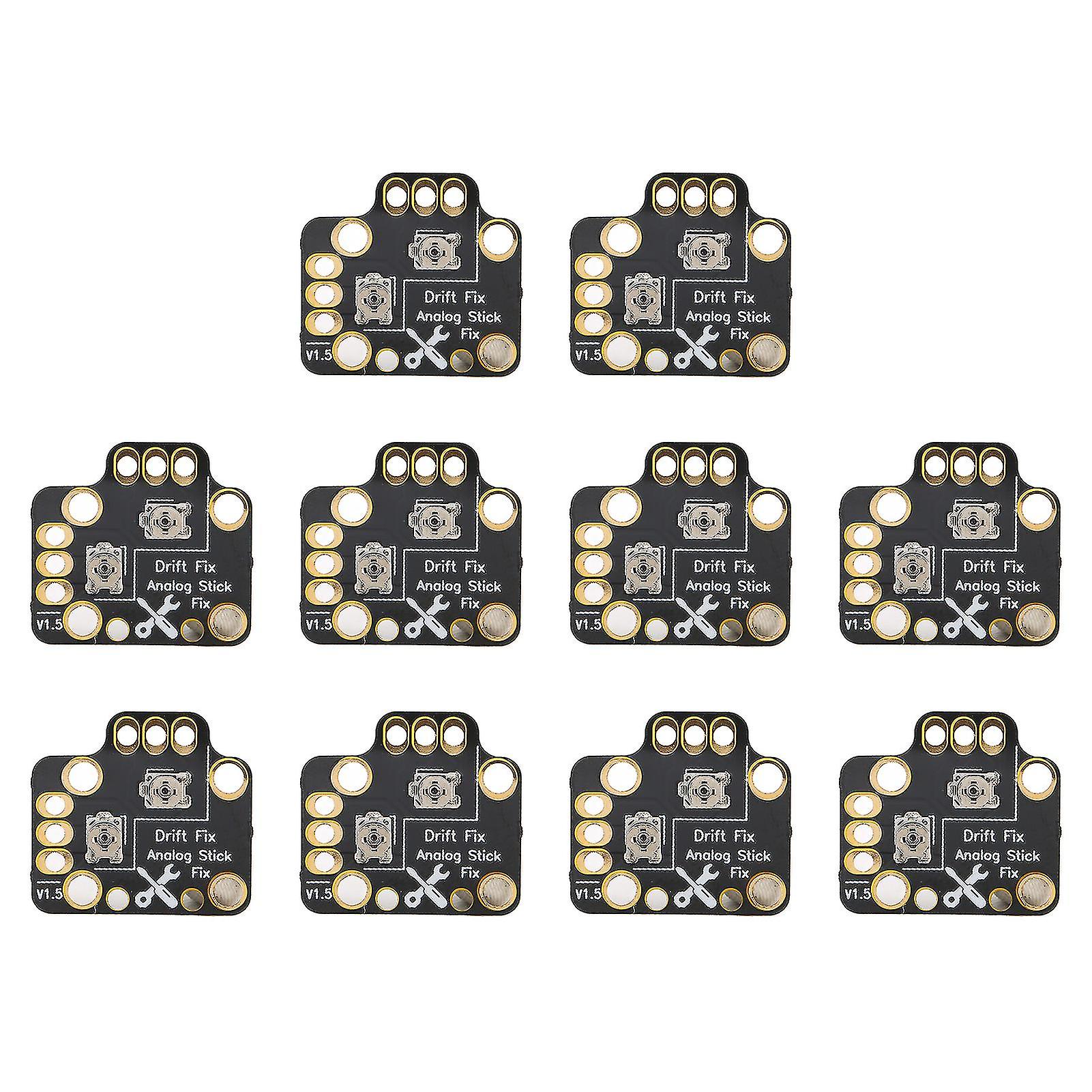 10 stücke Gamepad Joystick Drift Reparatur Board Universal 3D Analog Joystick Drift Fix Mod für Game Controller Schwarz