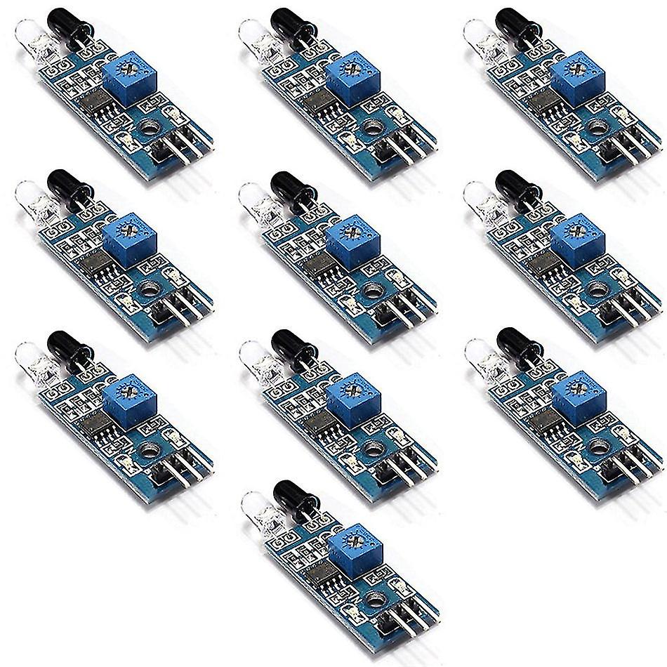 10Pcs Ir Infrared Obstacle Avoidance Sensor Module For Arduino Smart Car Robot