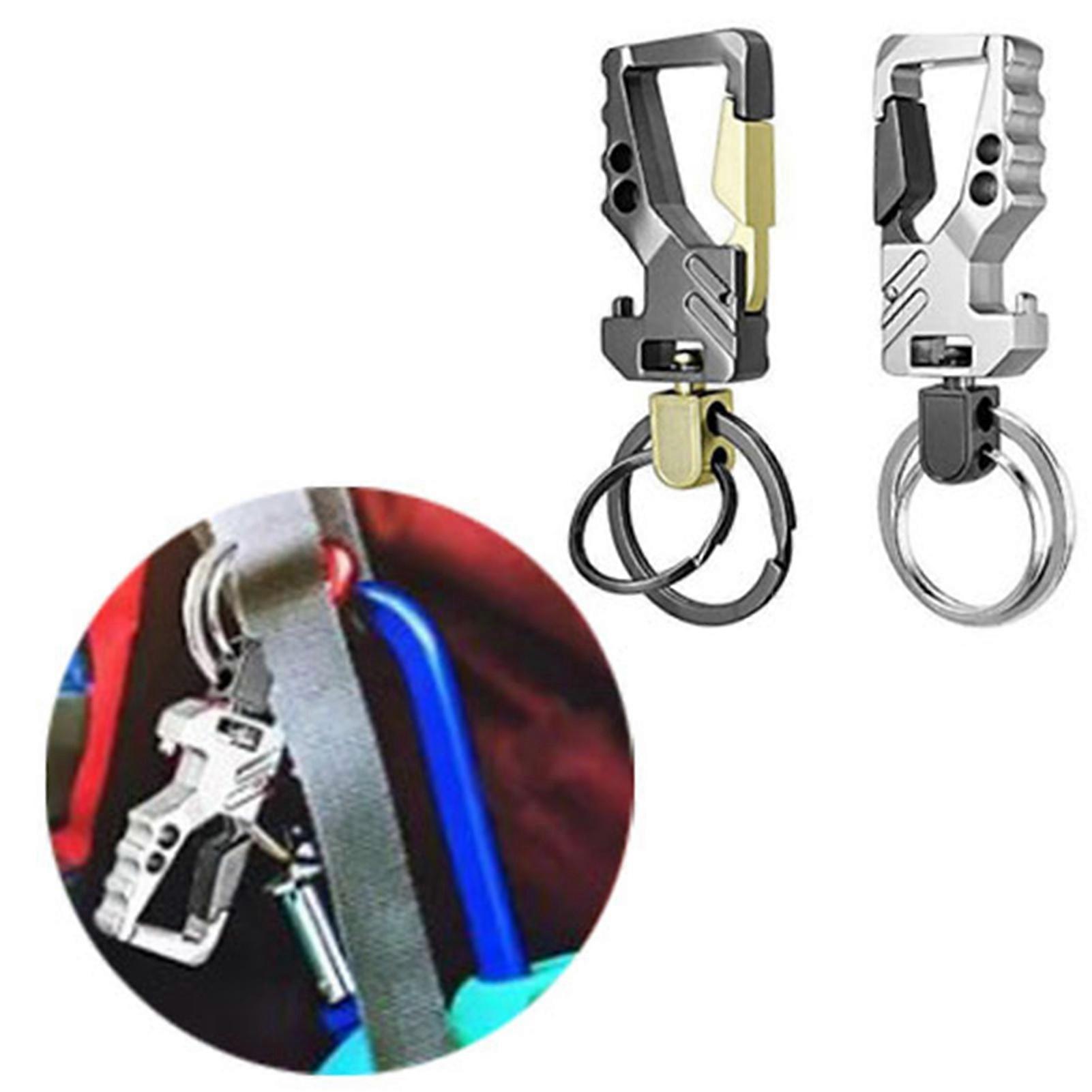 2 Pcs Key Chain Bottle Opener Zinc Alloy Scratch Proof Anti Oxidation Portable Bottle Opener Multifunctional Key Chain 