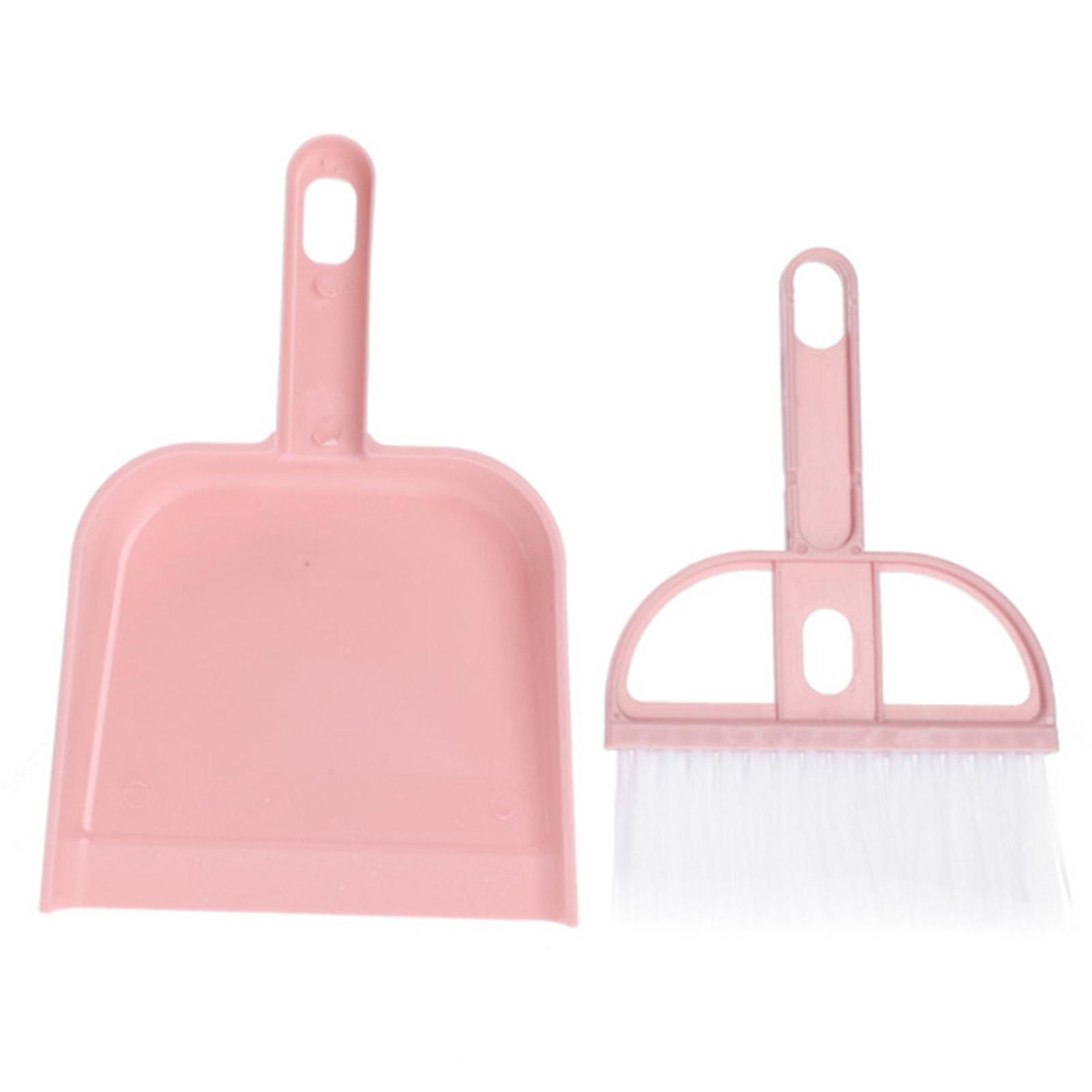 Keyboard Desktop Brush with Dust Collector Mini Broom Dustpan Set Household Cleaning Tools for Sofa