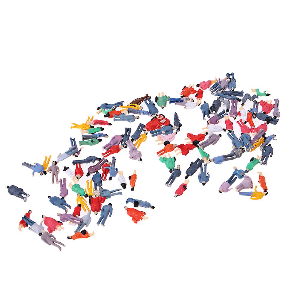 1/87 Scale HO Layout Model Train People Pasenger Action Figure Painted Scene