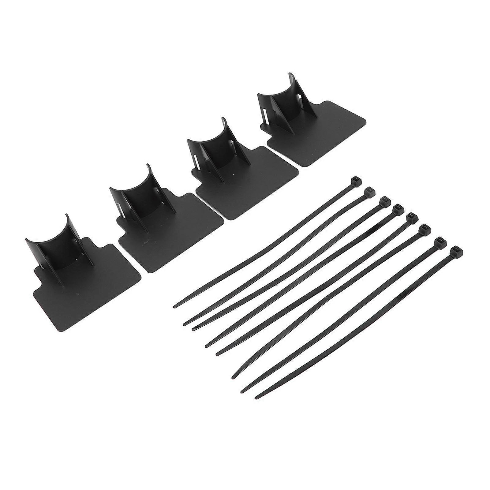 Swimming Pool Pipe Holders Adjustable Design Sturdy ABS Easy Installation Swimming Pool Hose Support Brackets Black 