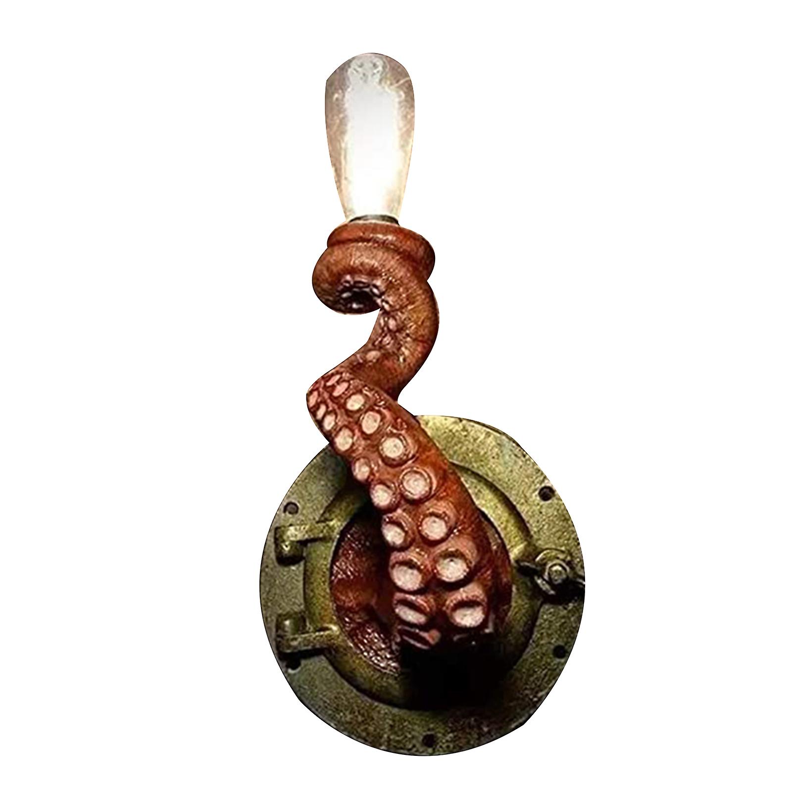 Retro Octopus Electric Light Tentacle Monsters with Bulbs Hanging on Wall