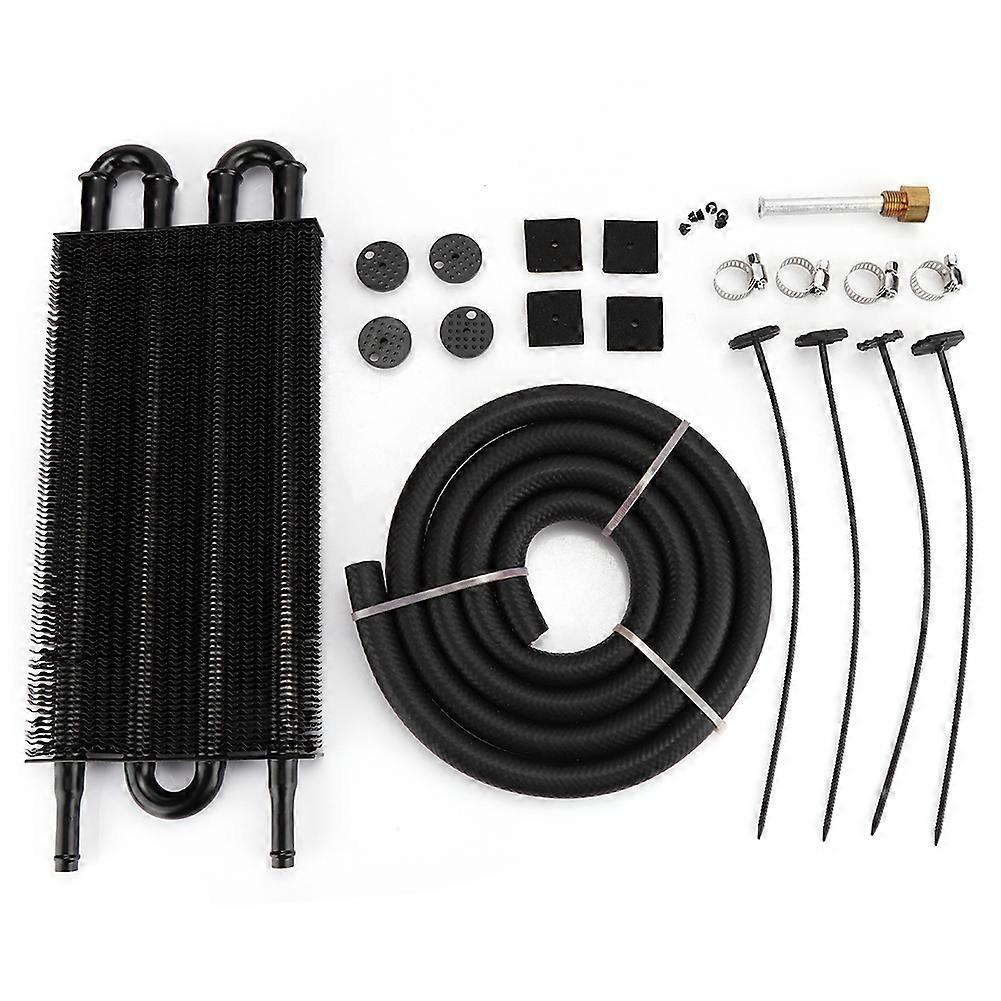 Radiateur de refroidissement d'huile de transmission universel, pièces automobiles modifiées, 4 rangées, noir