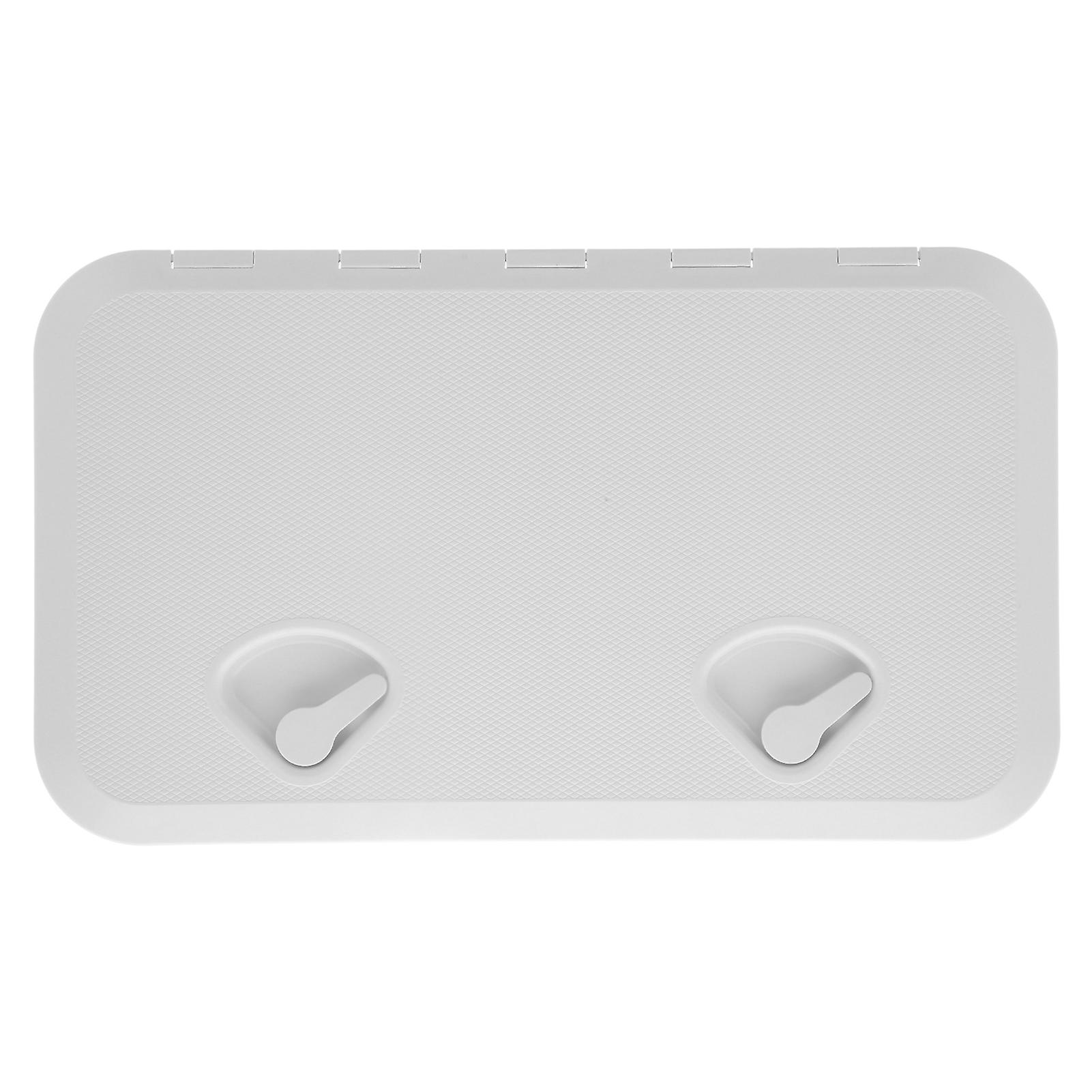 White Deck Access Hatch, UV Resistant, with Lock, for Boat, 24 x 14 in