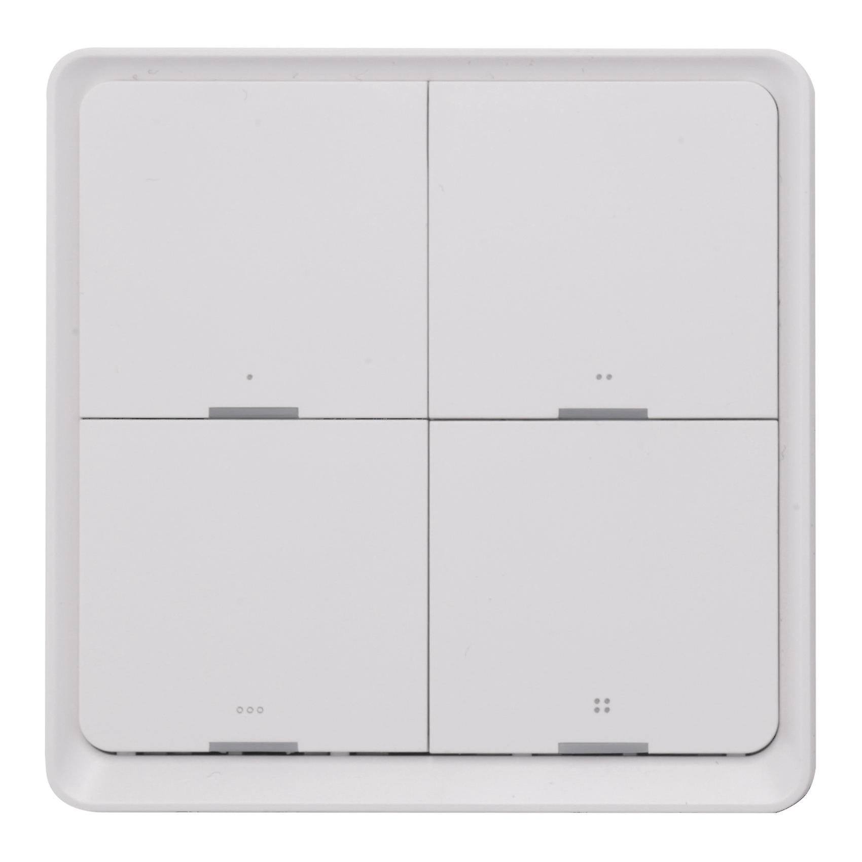 With Zigbee App Control No Wire Smart Tuya 4-way Panel Scene Button Switch Used