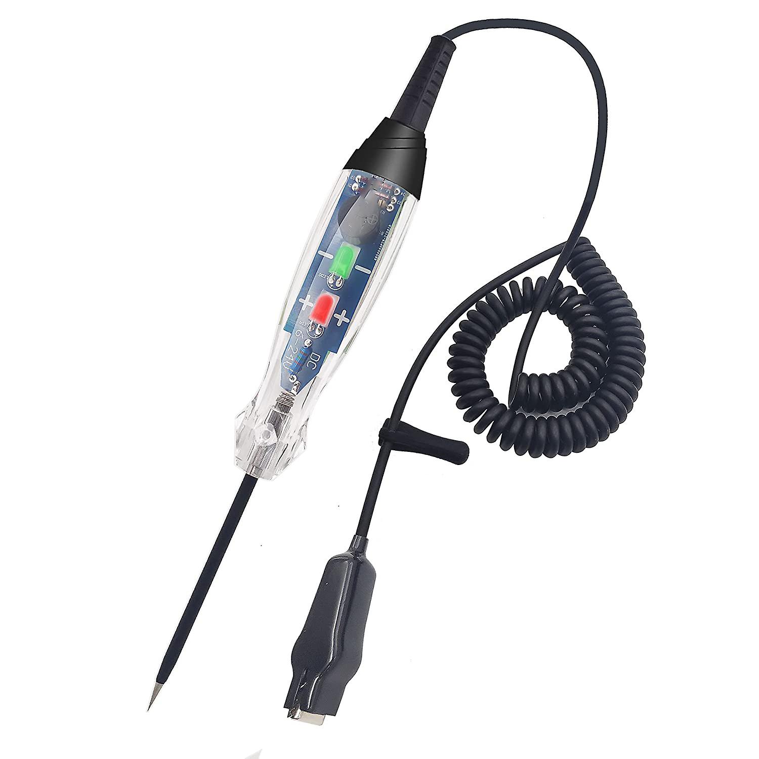 Automotive Test Light 6-24V DC Dual LED Circuit Tester, Auto Electric Tester Light Tool with Buzzer